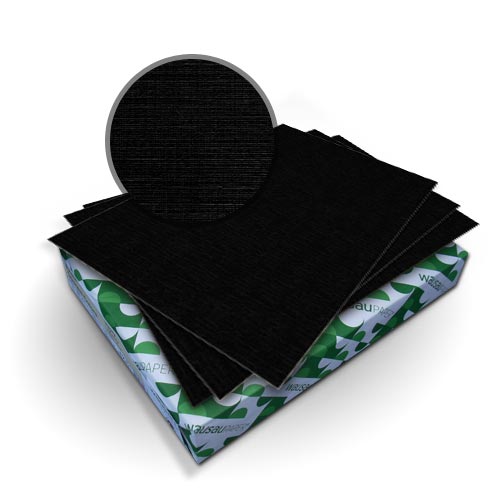 Neenah Paper Royal Linen Eclipse Black 11" x 17" 80lb Covers - 50pk (MYRLC11X17BK) Image 1