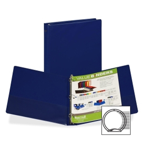 Samsill Blue Value Round Ring Storage Binder (SAMVALRRINGBL)