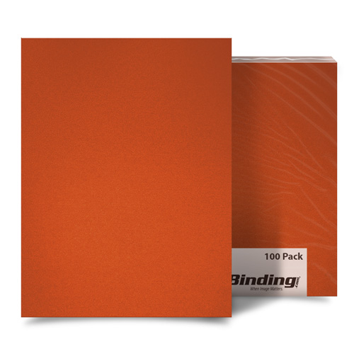 Orange 35mil Sand Poly 8.5" x 11" Binding Covers - 25pk (MYMP358.5x11OR)