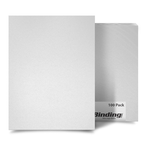 White 35mil Sand Poly 11" x 17" Binding Covers - 25pk (MYMP3511X17WH) Image 1
