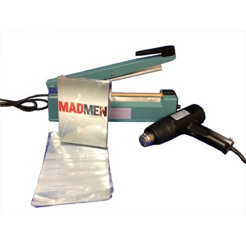 SealerSales 12" Shrink Wrapping Starter Kit w/ 6.5" x 10.5" DVD Shrink Bags (SWK-12-04DVD) Image 1