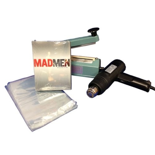 SealerSales 8" Shrink Wrapping Starter Kit w/ 6.5" x 10.5" DVD Shrink Bags (SWK-8-04DVD) - $90.99 Image 1