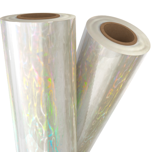 Silver Shimmering Water Transparent Holographic 8" x 100' Laminating / Toner Fusing Foil (FF-TP-162-8) - $67.49 Image 1
