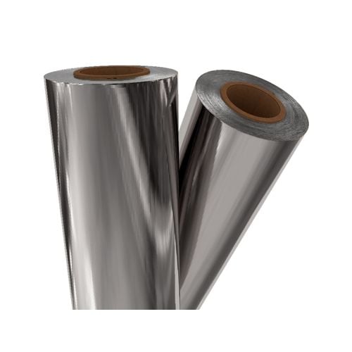 Silver Metallic 12" x 500' Toner Fusing/Sleeking Foil - 3" Core (SIL-00-3-12) Image 1
