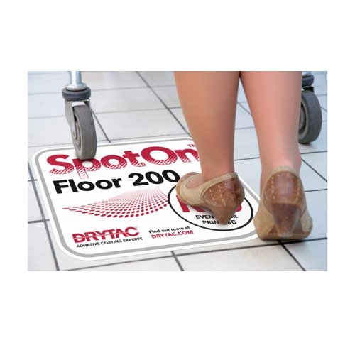 Drytac SpotOn Floor 200 White Matte Self-Adhesive Embosssed Printable Vinyl (SPF200WMSAEPV), Drytac brand Image 1