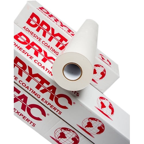 Drytac Clear SureTac White 25.5" x 15' Premium PS Mounting Adhesive (PSA2925015), Drytac brand Image 1