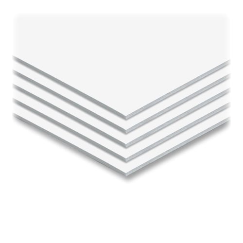 White 1/8" Foam Core 24" x 36" Mounting Boards - 35pk (550431) Image 1
