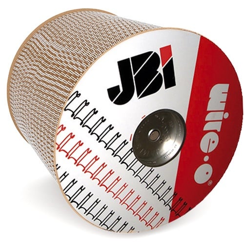 James Burn Wire-O 3/4" White 2:1 Pitch Double Loop Ring Wire Spool (8000 Loops) (91JBN34SPLWHT) - $110.89 Image 1