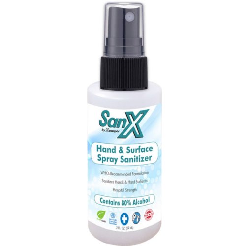 X-Stamper 2oz. Spray Hand and Surface Sanitizer - 24/Case (HSS89000) Image 1