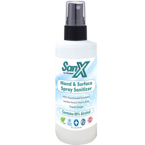 X-Stamper 8oz. Spray Hand and Surface Sanitizer - 15 Bottles (HSS89002-15) Image 1