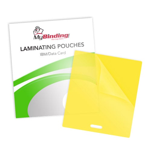 Yellow Laminating Pouches Image 1