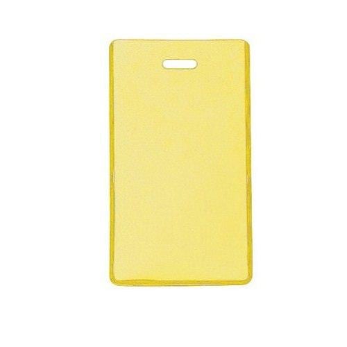 yellow luggage tag
