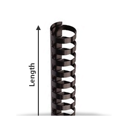 TOTiyea 100 Pack Plastic Comb Binding Spines,5/8 Inch Diameter,125 Sheet Capacity,Letter Size,Black Binding Comb 